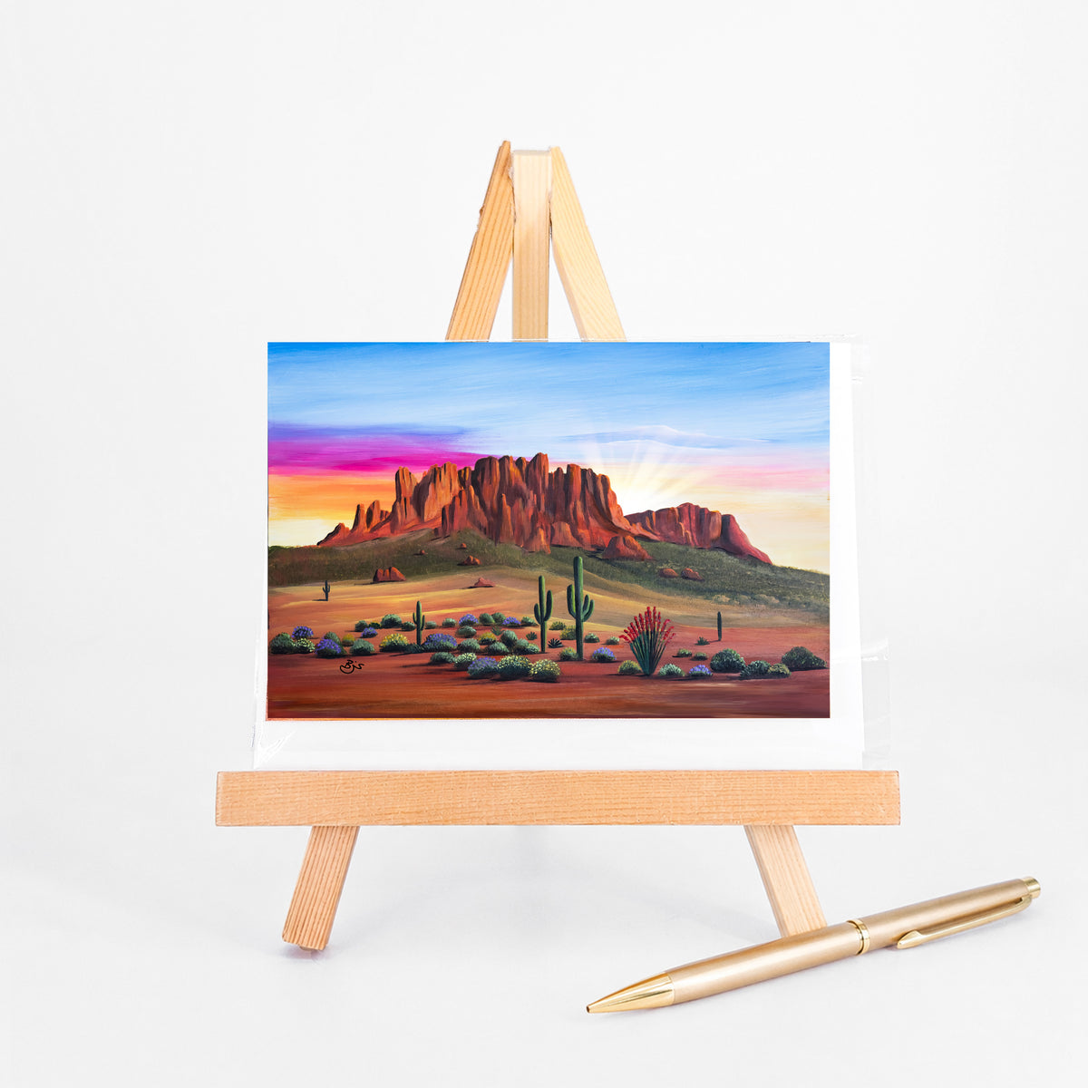 Arizona Sunrise greeting card by Brenda