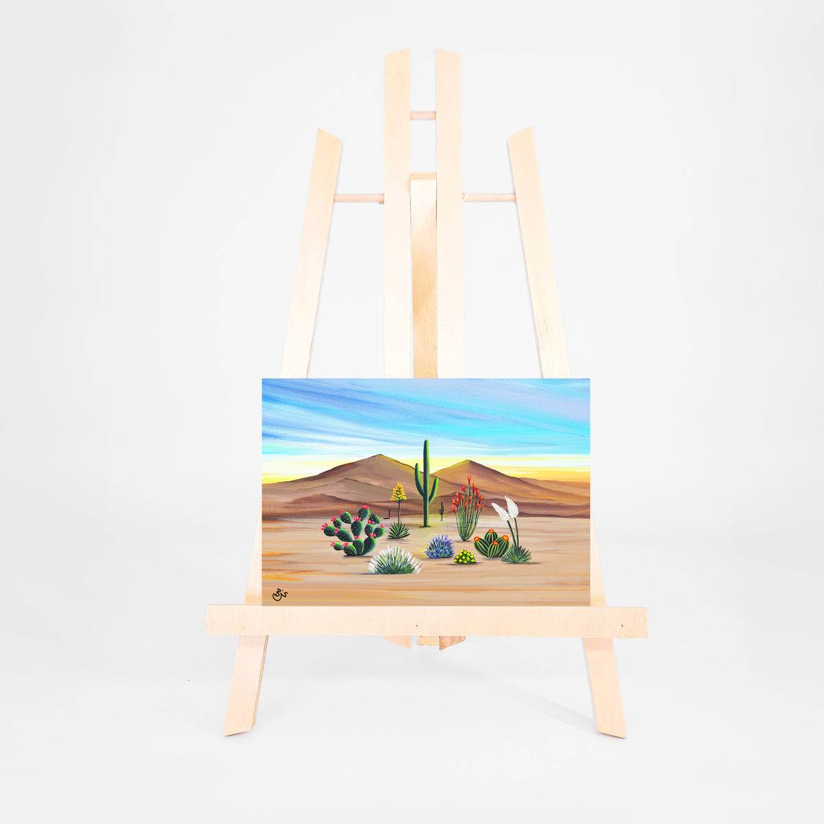 Desert in Bloom 5x7 art print by Brenda