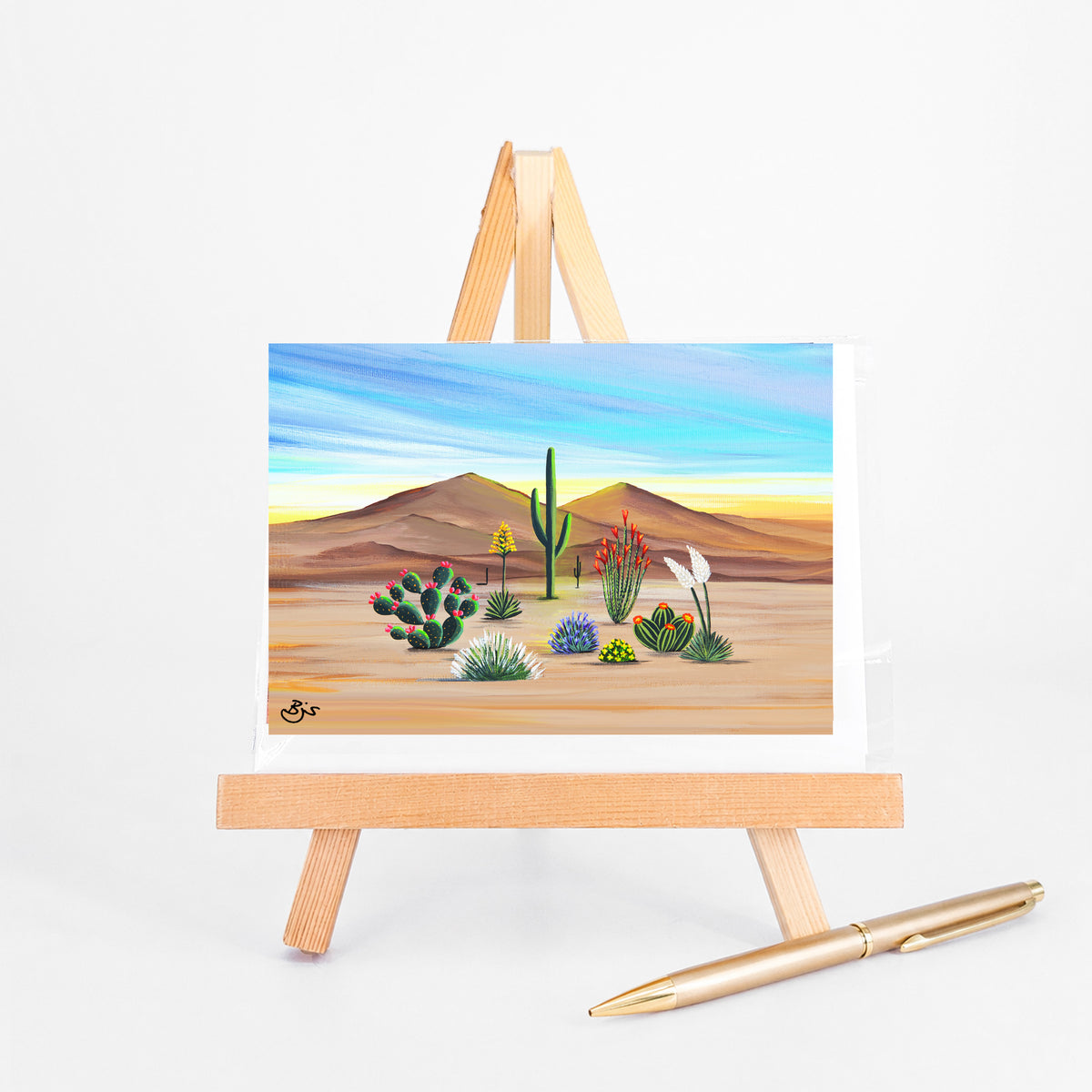 Desert in Bloom greeting card by Brenda