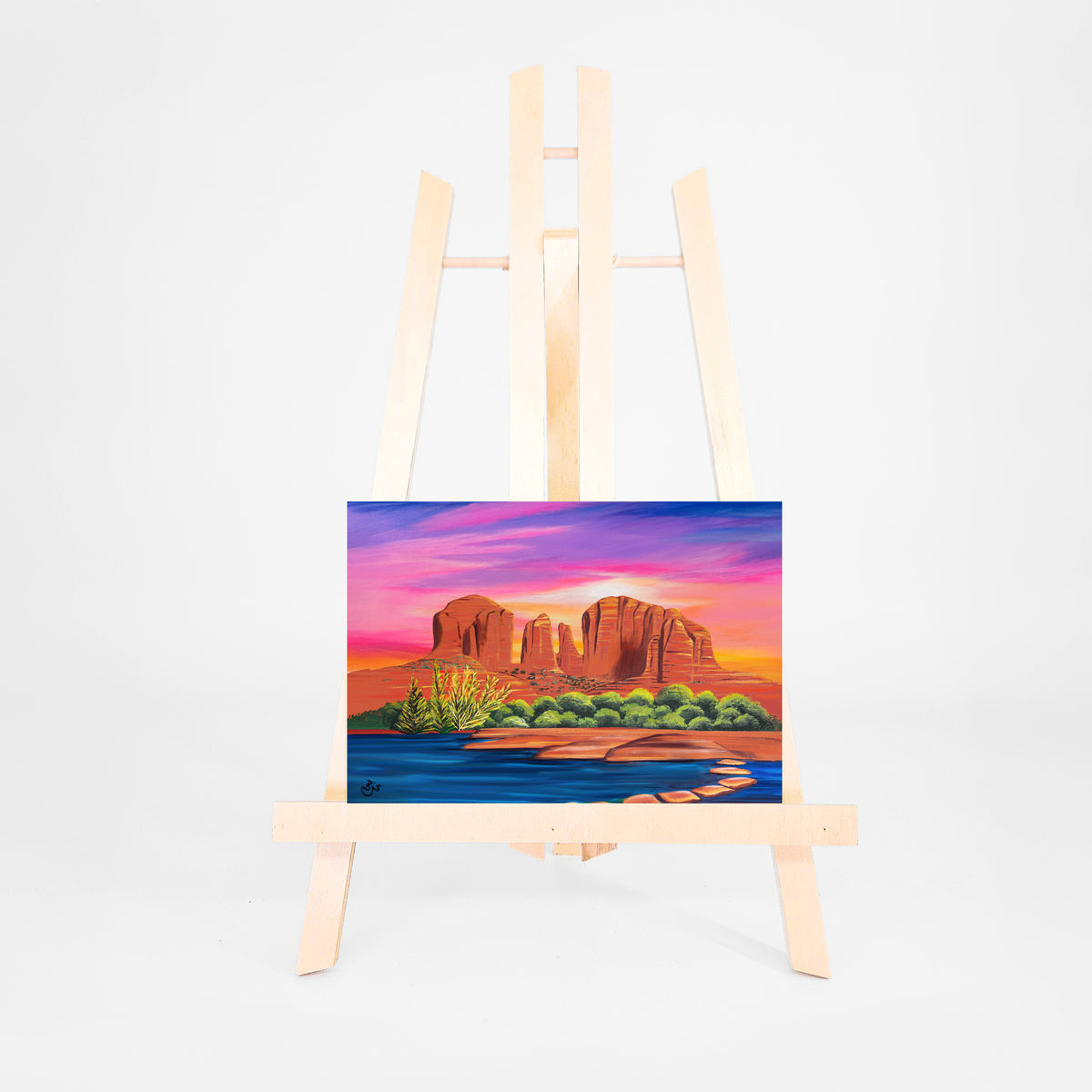 Cathedral Rock 5x7 art print by Brenda