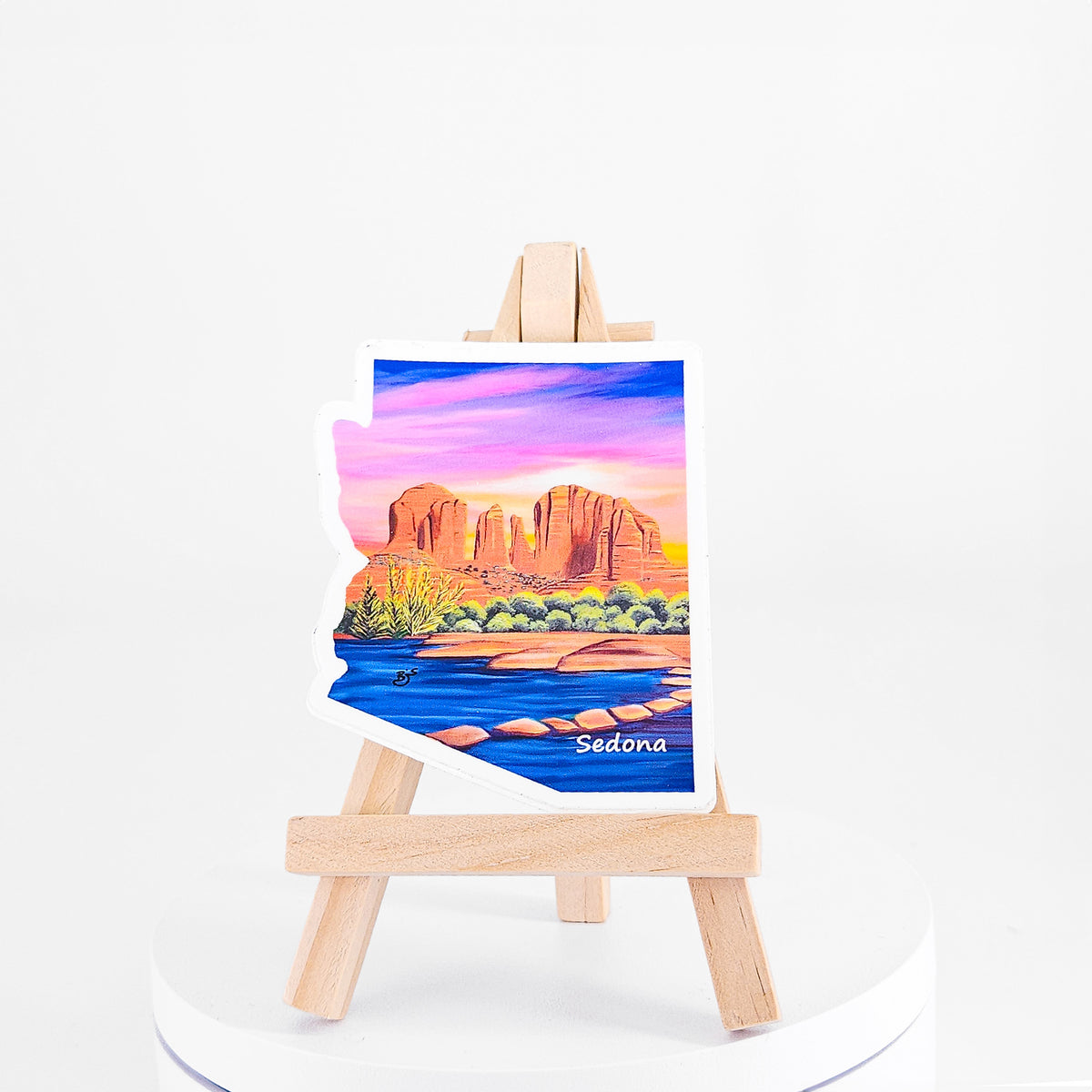 Cathedral Rock Arizona-shaped sticker by Brenda
