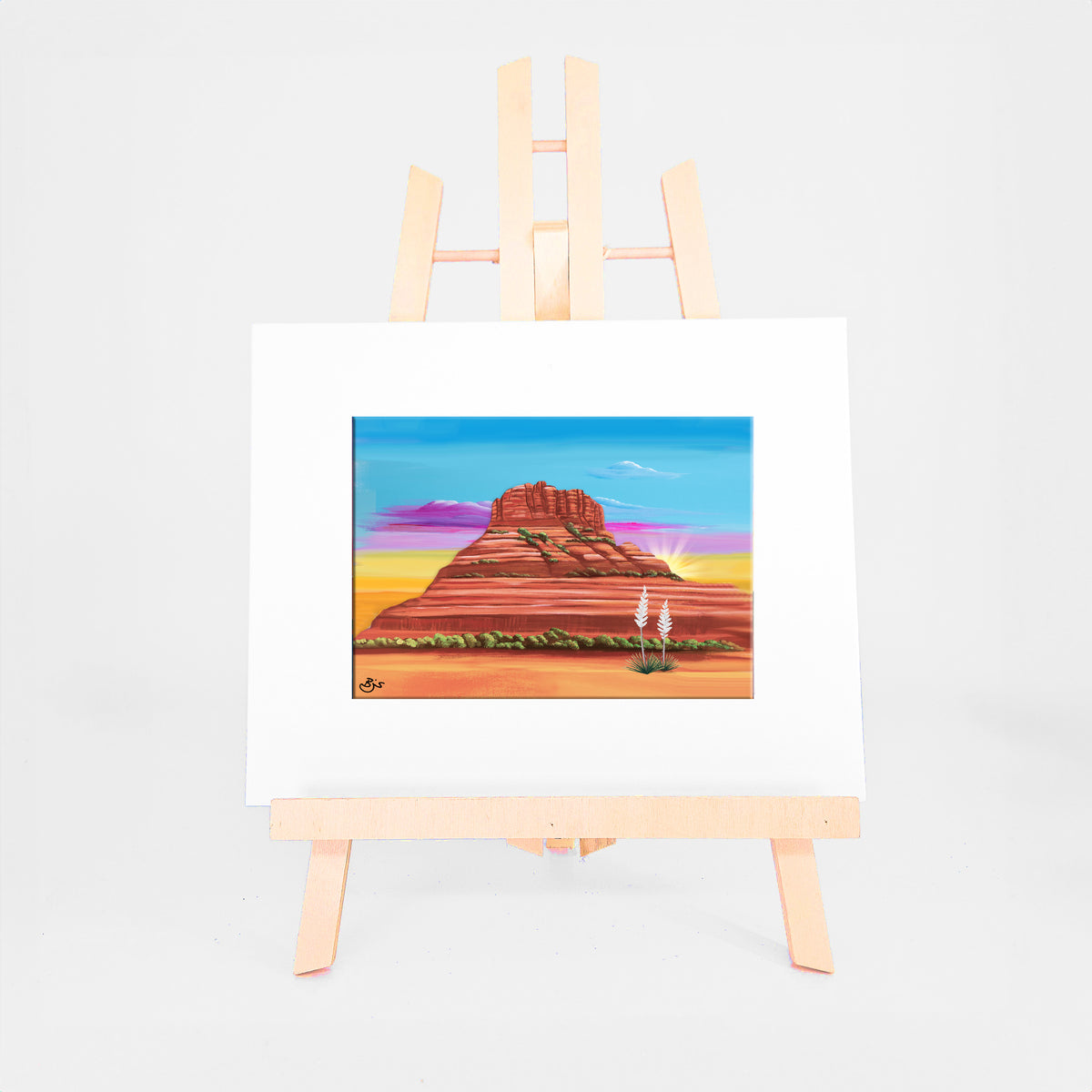 Bell Rock matted 5x7 art print by Brenda