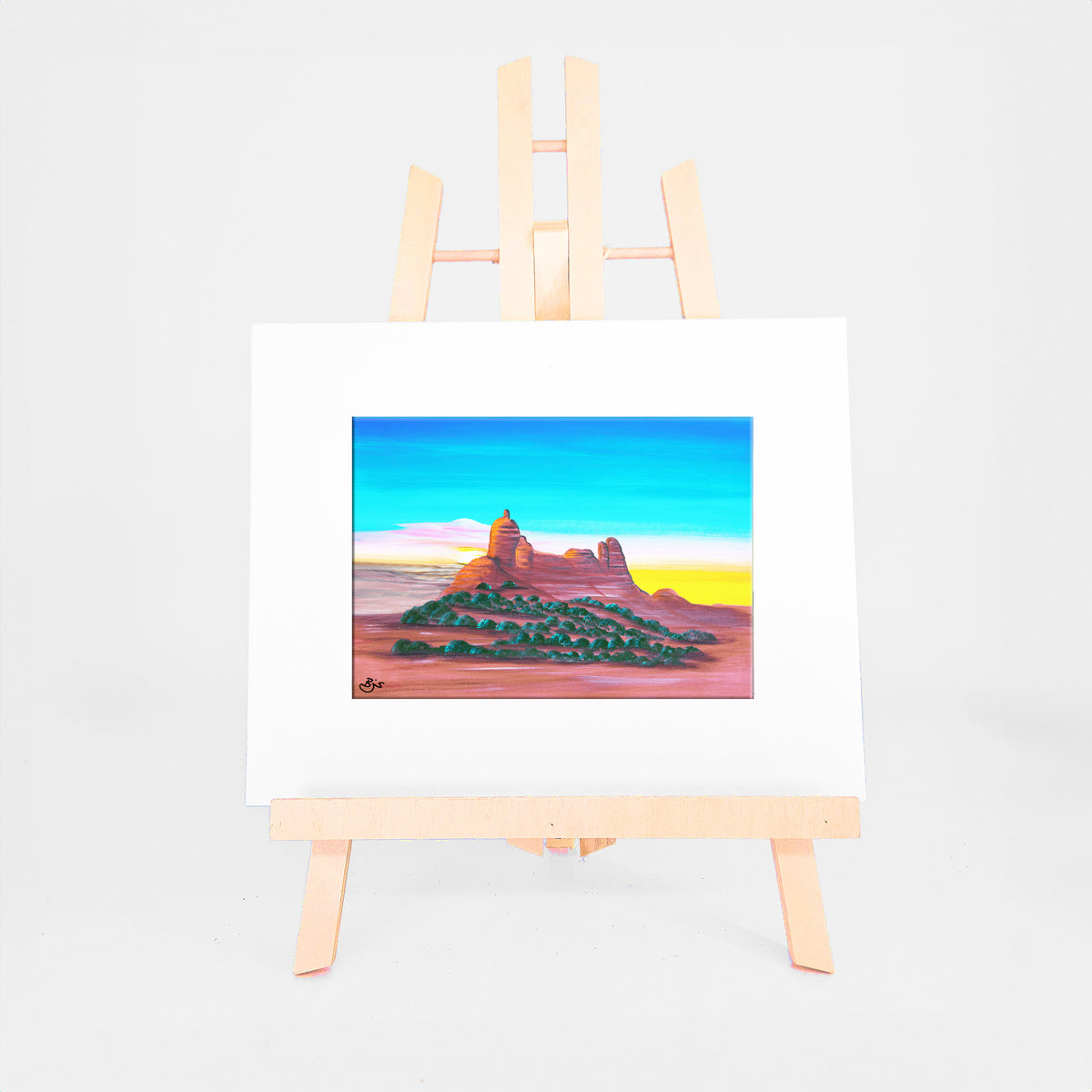 Snoopy Rock matted 5x7 art print by Brenda