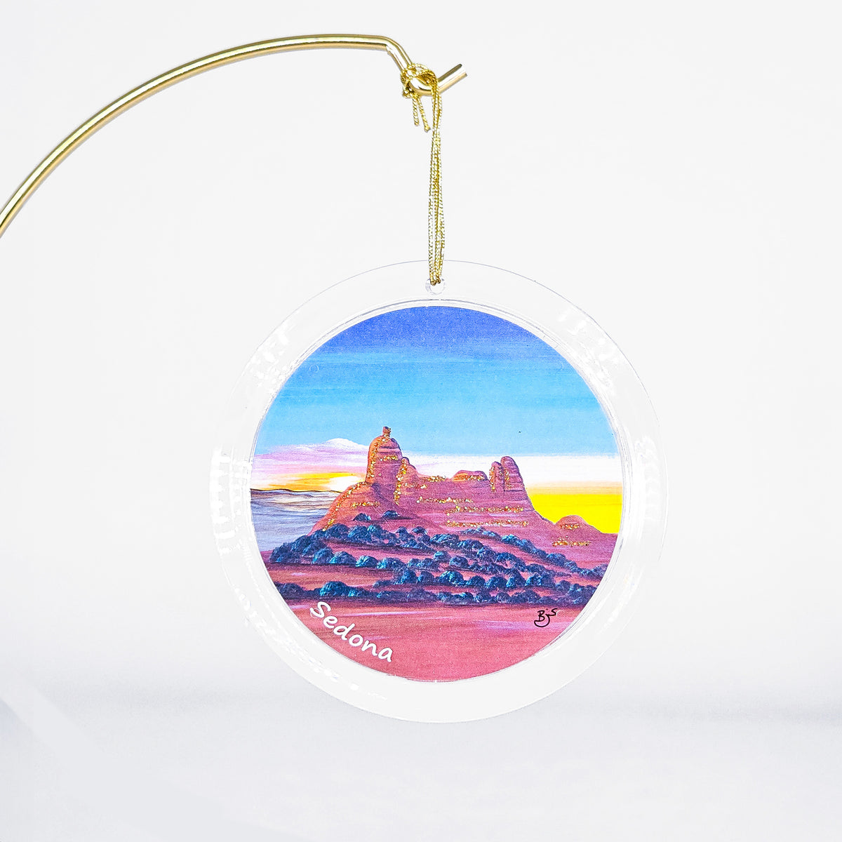 Snoopy Rock clear acrylic art ornament by Brenda