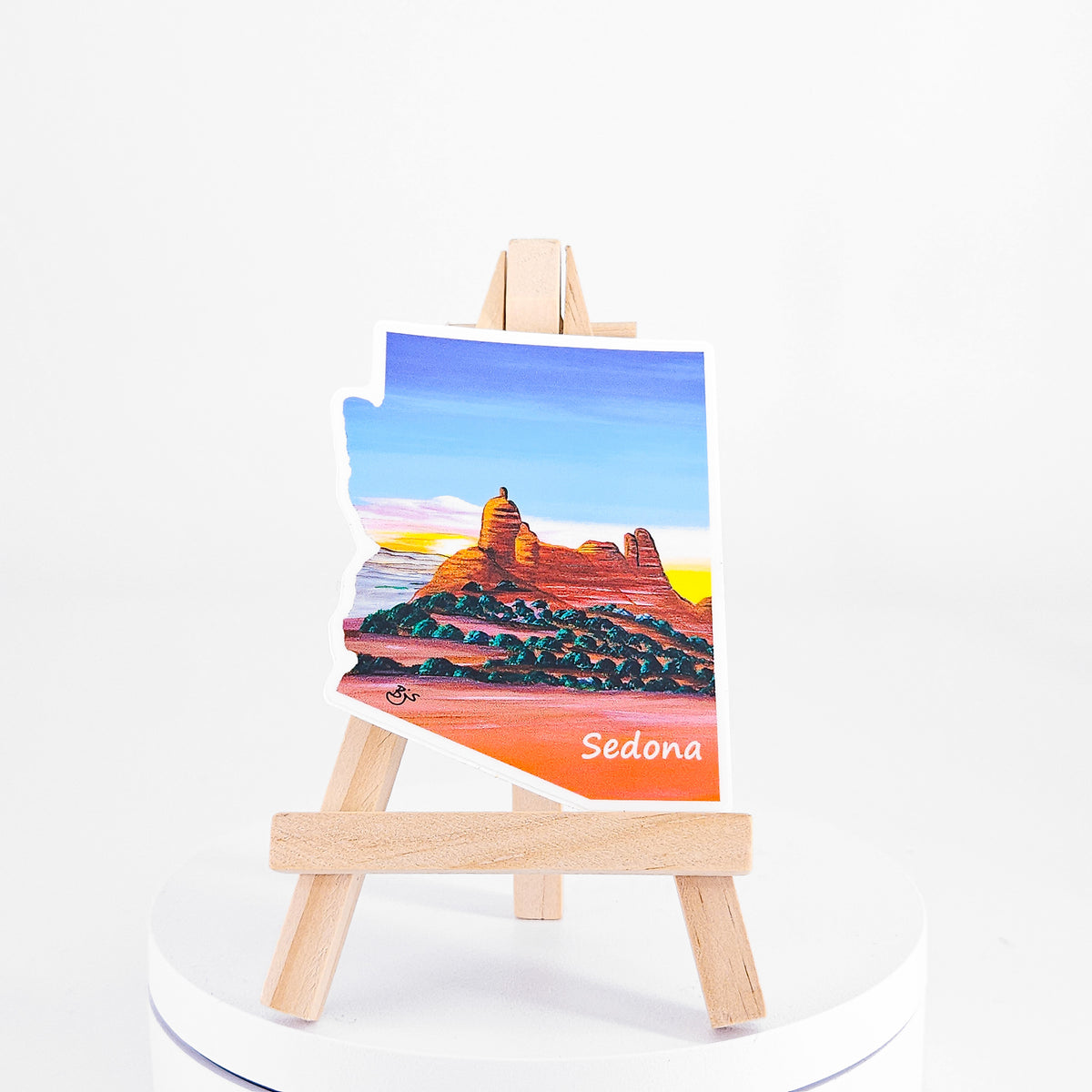 Snoopy Rock Arizona-shaped sticker by Brenda