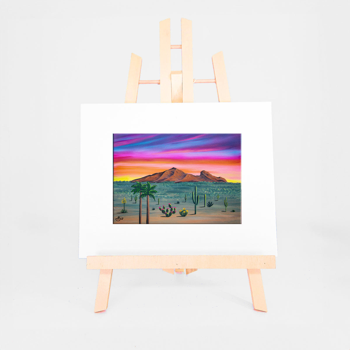 Camelback Mountain matted 5x7 art print by Brenda