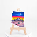 Howlin' Coyote Arizona-shaped sticker by Brenda