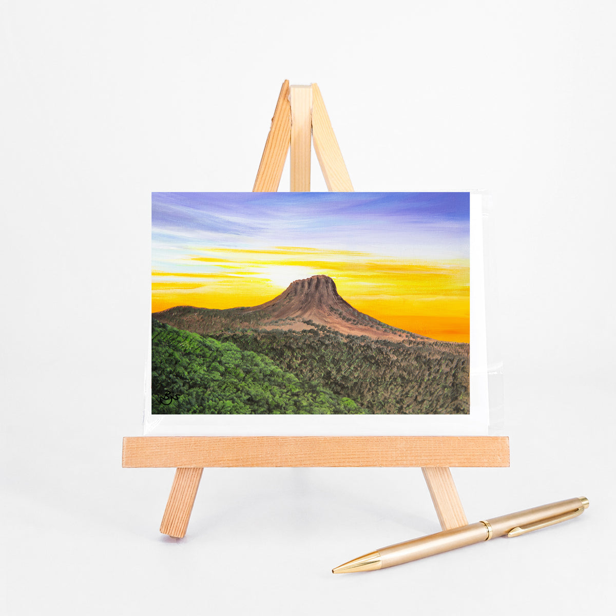 Prescott Thumb Butte greeting card by Brenda