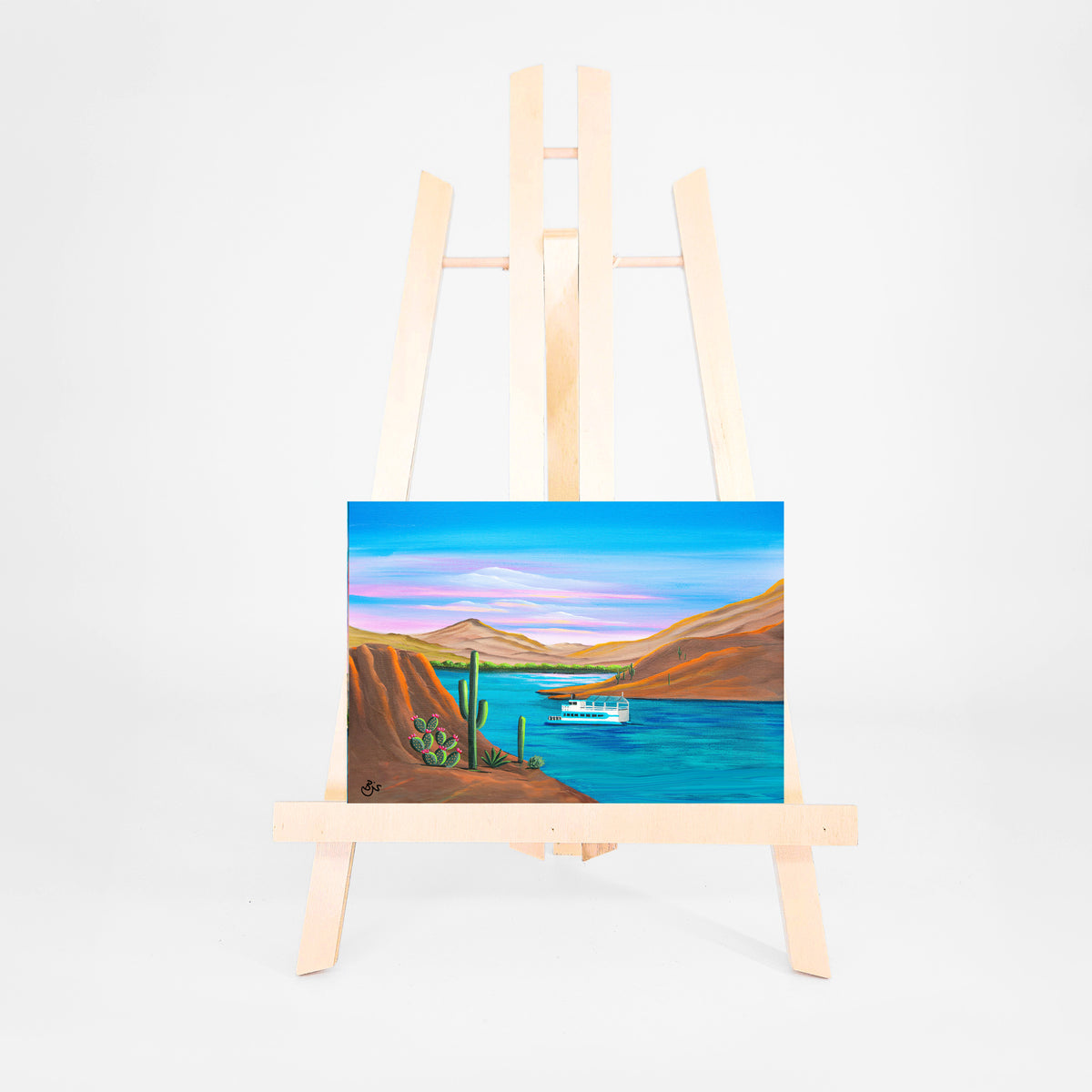 Saguaro Lake 5x7 art print by Brenda