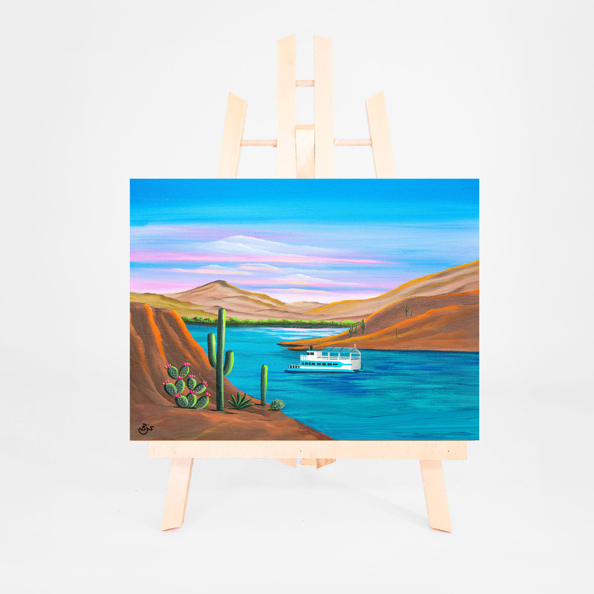 Saguaro Lake 8x10 art print by Brenda