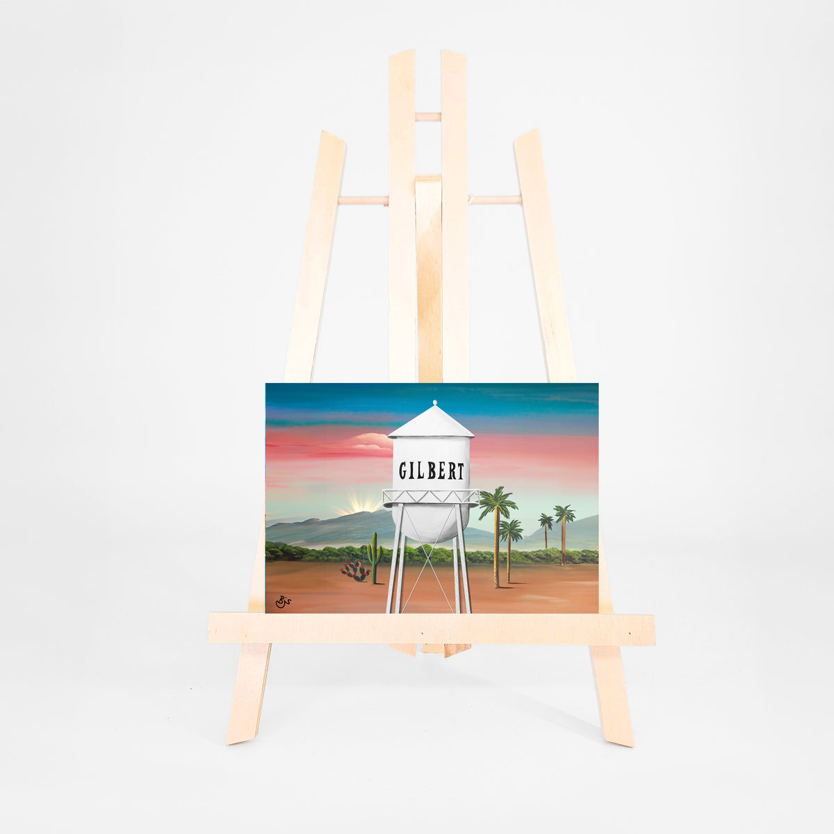 Gilbert Water Tower 5x7 art print by Brenda
