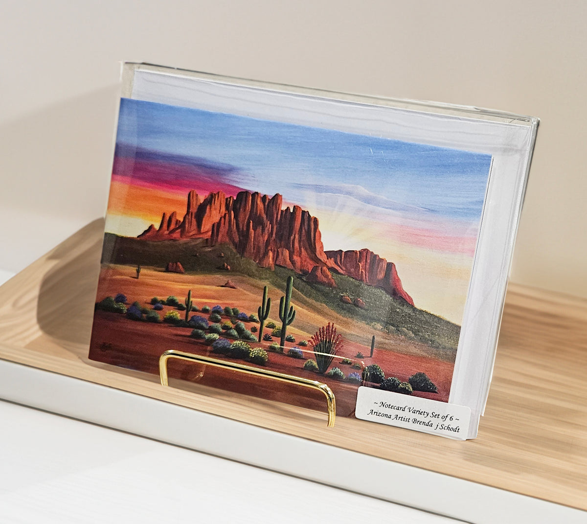Notecard Variety Set of 6, featuring six of Brenda's Arizona desert designs
